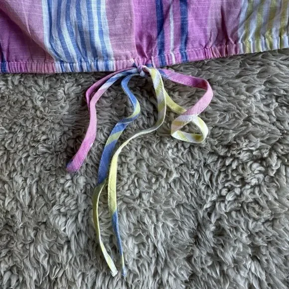 Lane Bryant Crop Drawstring Tank Rebecca Stripe Multicolor Size 20 (XXL) Plus - Picture 8 of 13